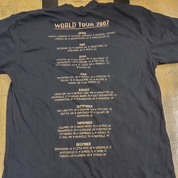 👸👕🎸🎤 Keith Urban 2007 Concert Tshirt sz S - Picture 7 of 11